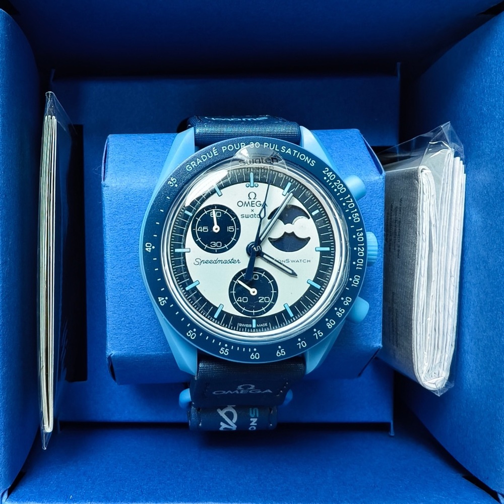 Swatch Blue Chronograph Watch